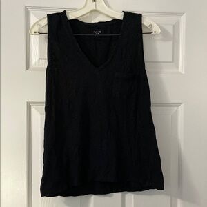 Madewell Black Sleeveless Pocket tank top